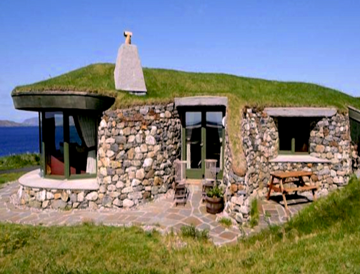 earth sheltered cabin underground house