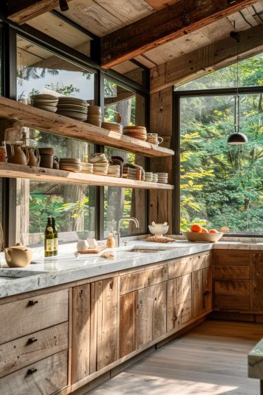 rustic kitchen Eco-friendly kitchen design